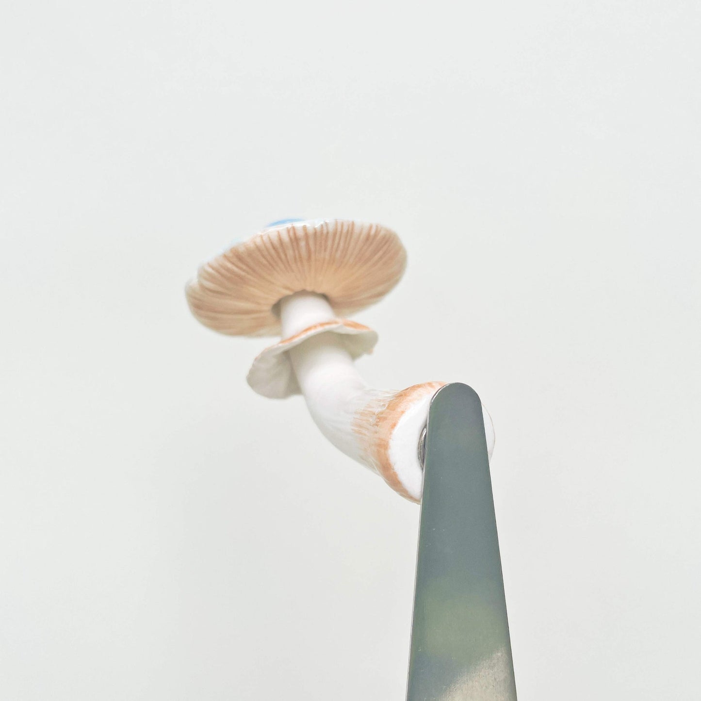 Blue-White Gradient Mushroom Fridge Magnet